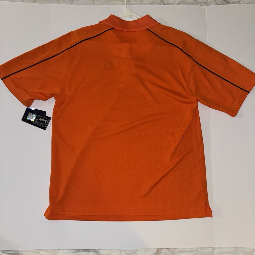 Men's Large NWT PGA TOUR Orange Auburn Tigers Performance Golf Polo - Picture 5 of 6